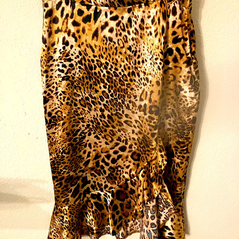 Hot Kiss Leopard Print Skirt